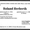 Herberth Roland 1926-2000 Todesanzeige